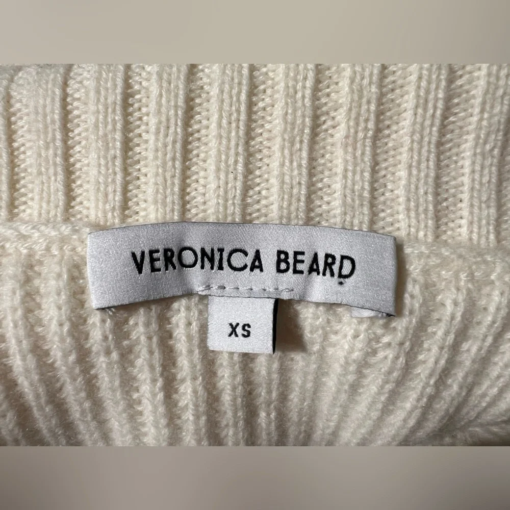 Veronica Beard Ecru Matilda Wool Cashmere Sweater | XS - Picture 12 of 13